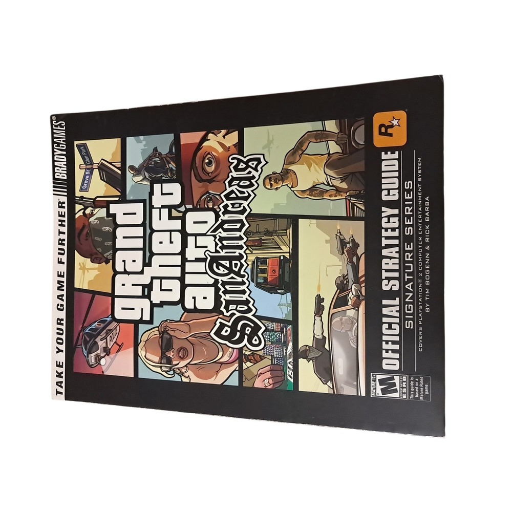 Brady Games Grand Theft Auto San Andreas Strategy Guide Signature with Poster